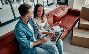 A couple considering paying off their mortgage faster