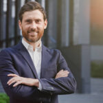 A real estate investor happy with his passive income.