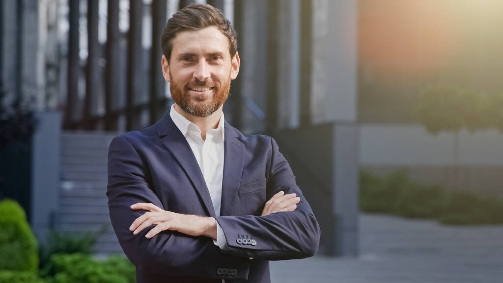 A real estate investor happy with his passive income.