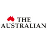 Logo of The Australian newspaper featuring a red silhouette of the Australian continent above the words THE AUSTRALIAN in bold black capital letters on a white background.