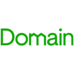The word Domain is written in green, bold, sans-serif font on a white background.